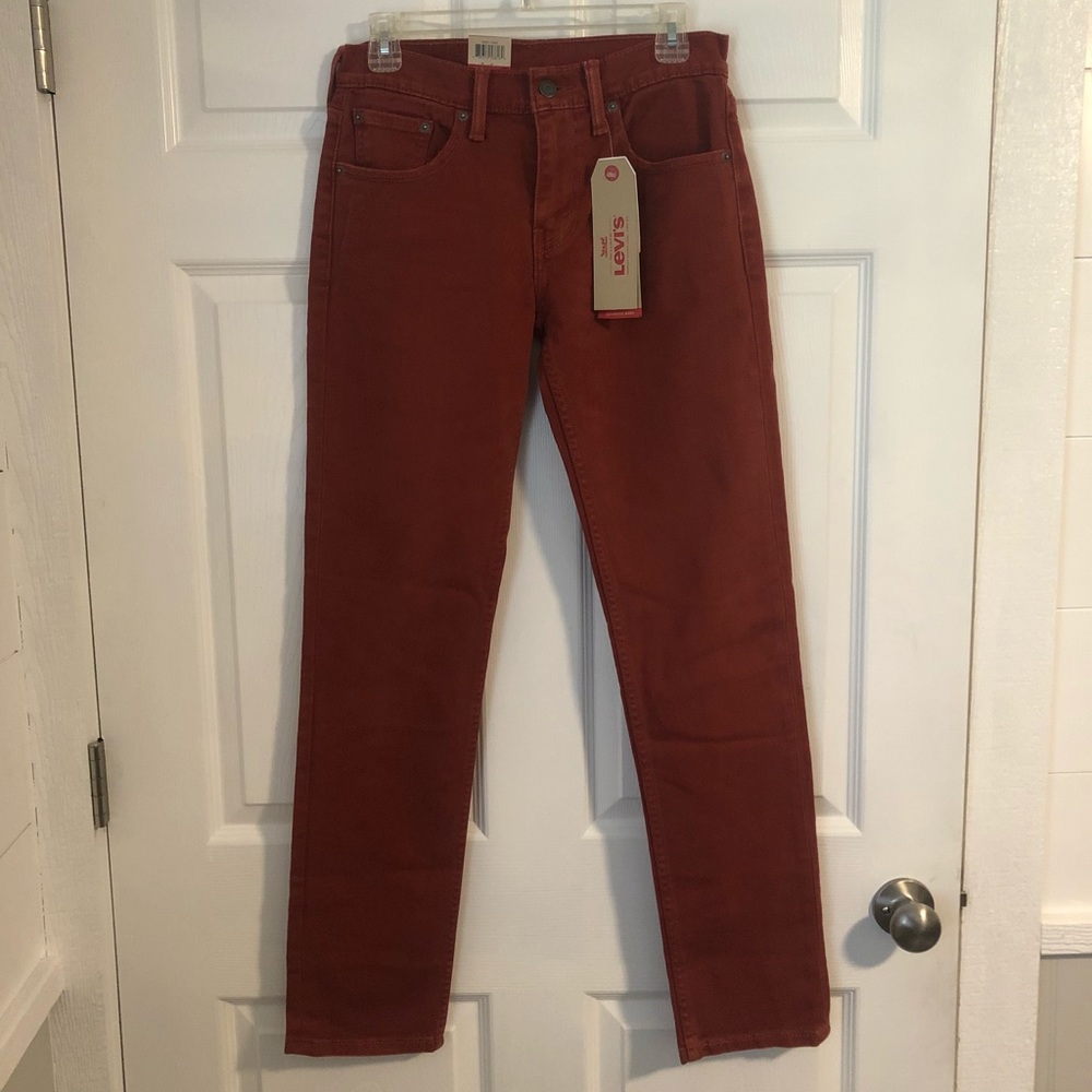 New With Tags Levi Slim Fit 511 Men’s Red Jeans